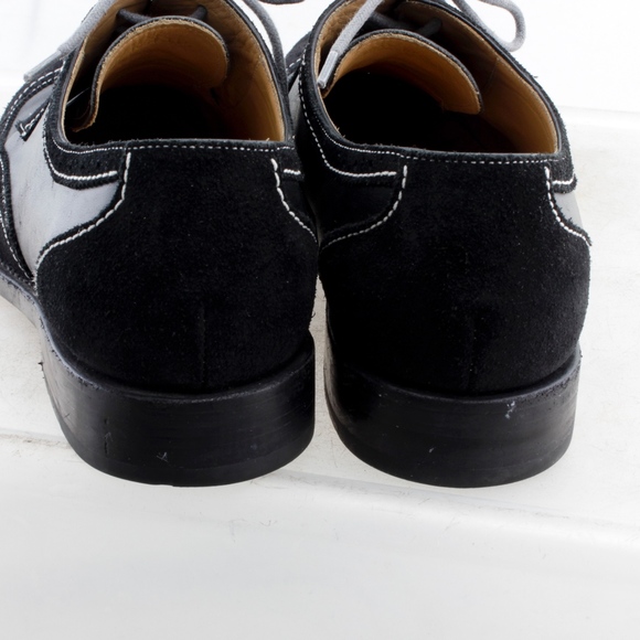 Awl and Sundry Black Suede Leather Saddle 11.5 main image 4